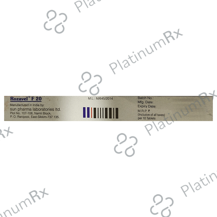 Rozavel F 160/20mg Tablet 10s