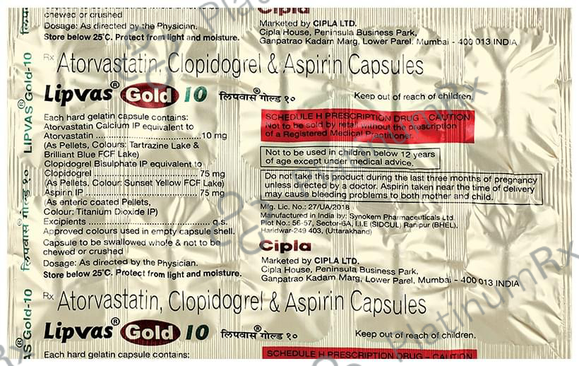 Lipvas Gold 10 Capsule