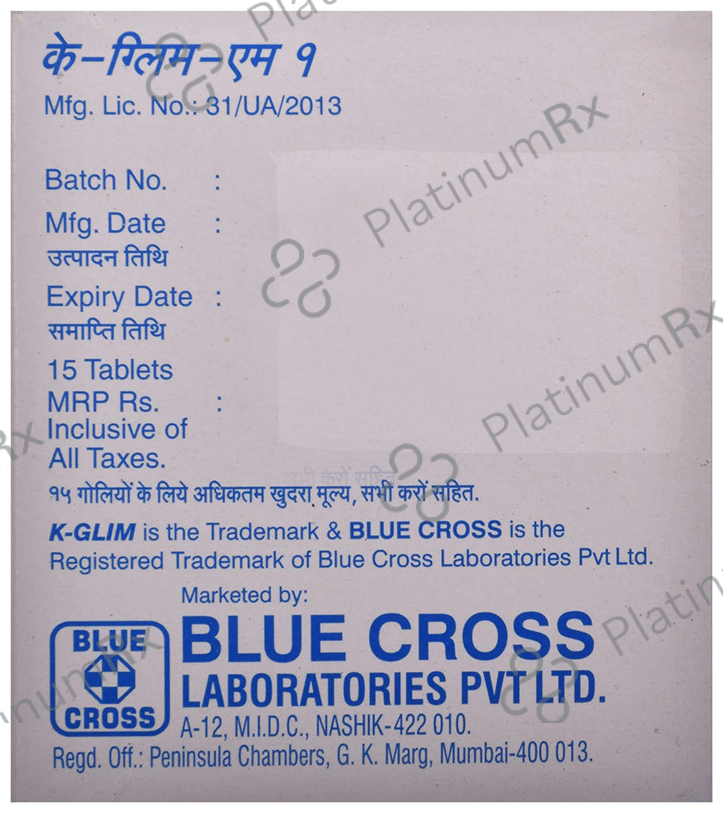 K Glim M 1/500mg Tablet PR 15s