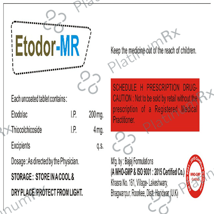 Etodor-MR Tablet 200/4