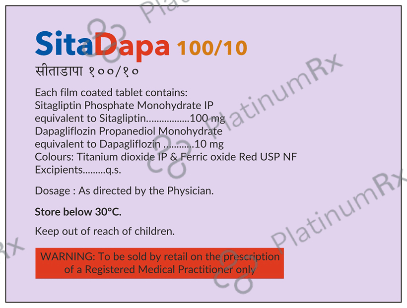 Sitadapa 100/10mg Tablet 10s