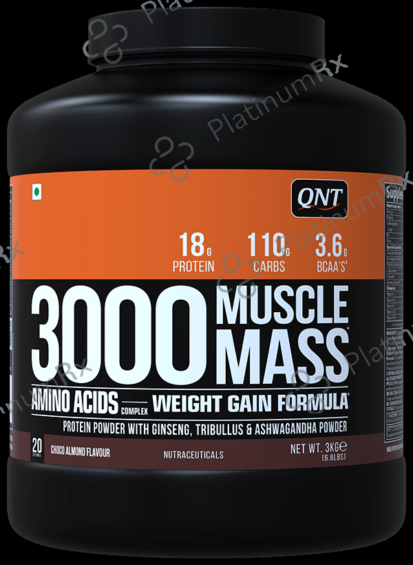 QNT 3000 Muscle Mass Powder Choco Almond 3 kg