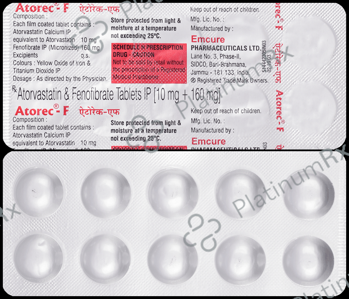 Atorec F 10/160mg Tablet 10s