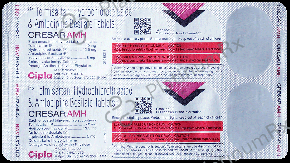 Cresar AMH 40/5/12.5mg Tablet 10s