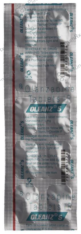 Oleanz 5mg Tablet 10s