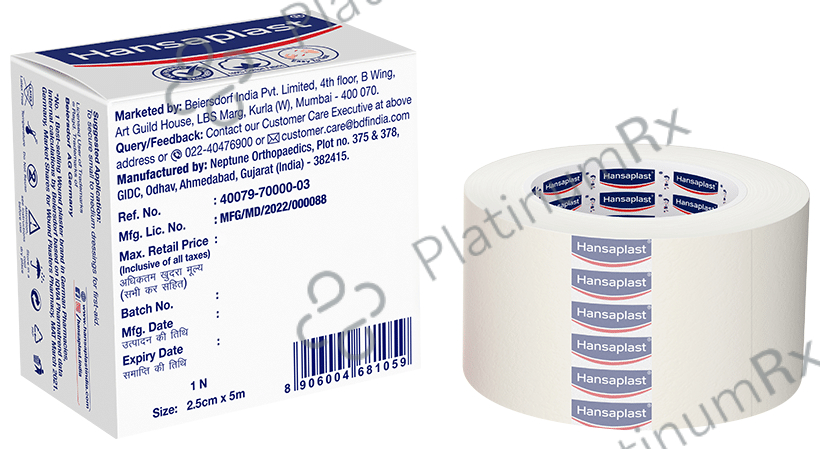 Hansaplast Soft Fixation Tape 2.5cm x 5m