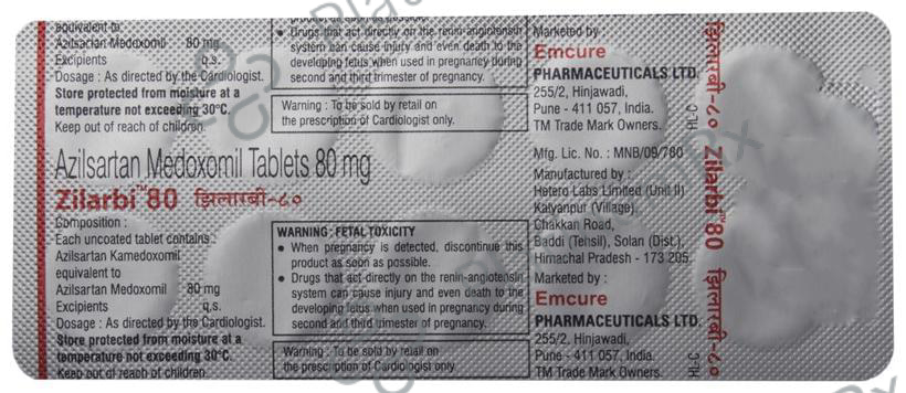 Zilarbi 80mg Tablet 10s