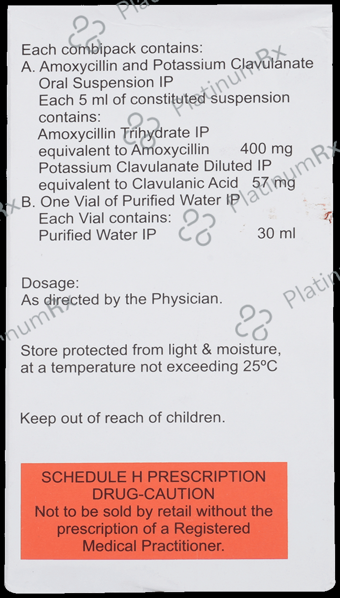 Rapiclav Forte 400/57mg Dry Syrup 30ml