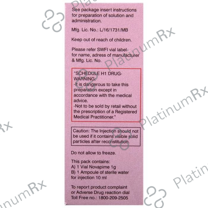 Novapime 1gm Injection 10ml