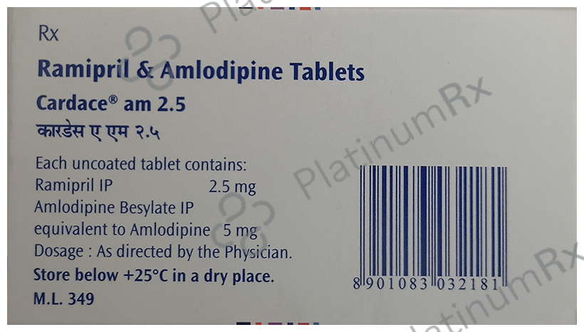 Cardace AM 5/2.5mg Tablet 15s