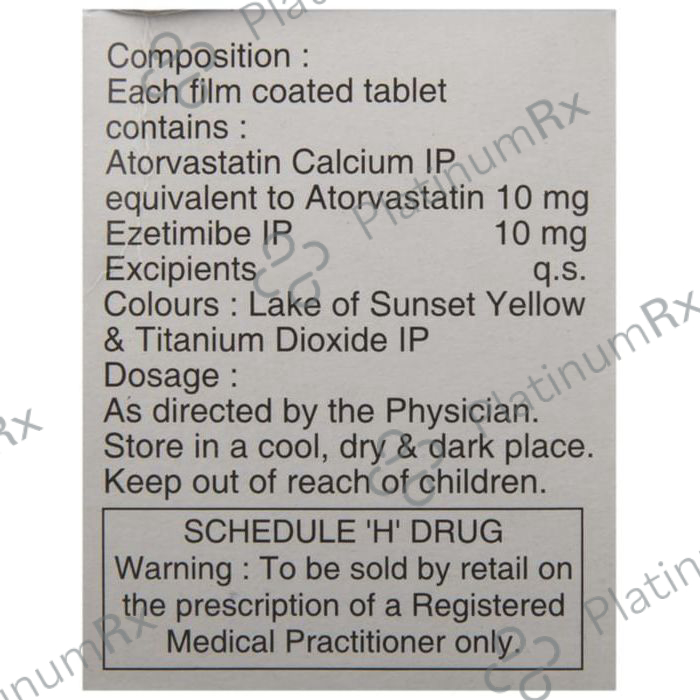Atorec EZ 10/10mg Tablet 10s