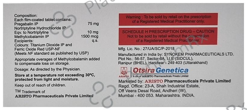 Meganeuron NT Plus 75mg Tablet 10s
