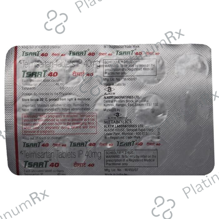 Tsart 40mg Tablet 15s