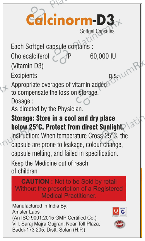 Calcinorm-D3 Softgel Capsule