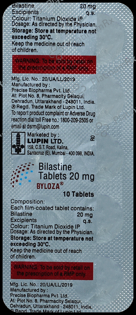 Byloza 20mg Tablet 10s