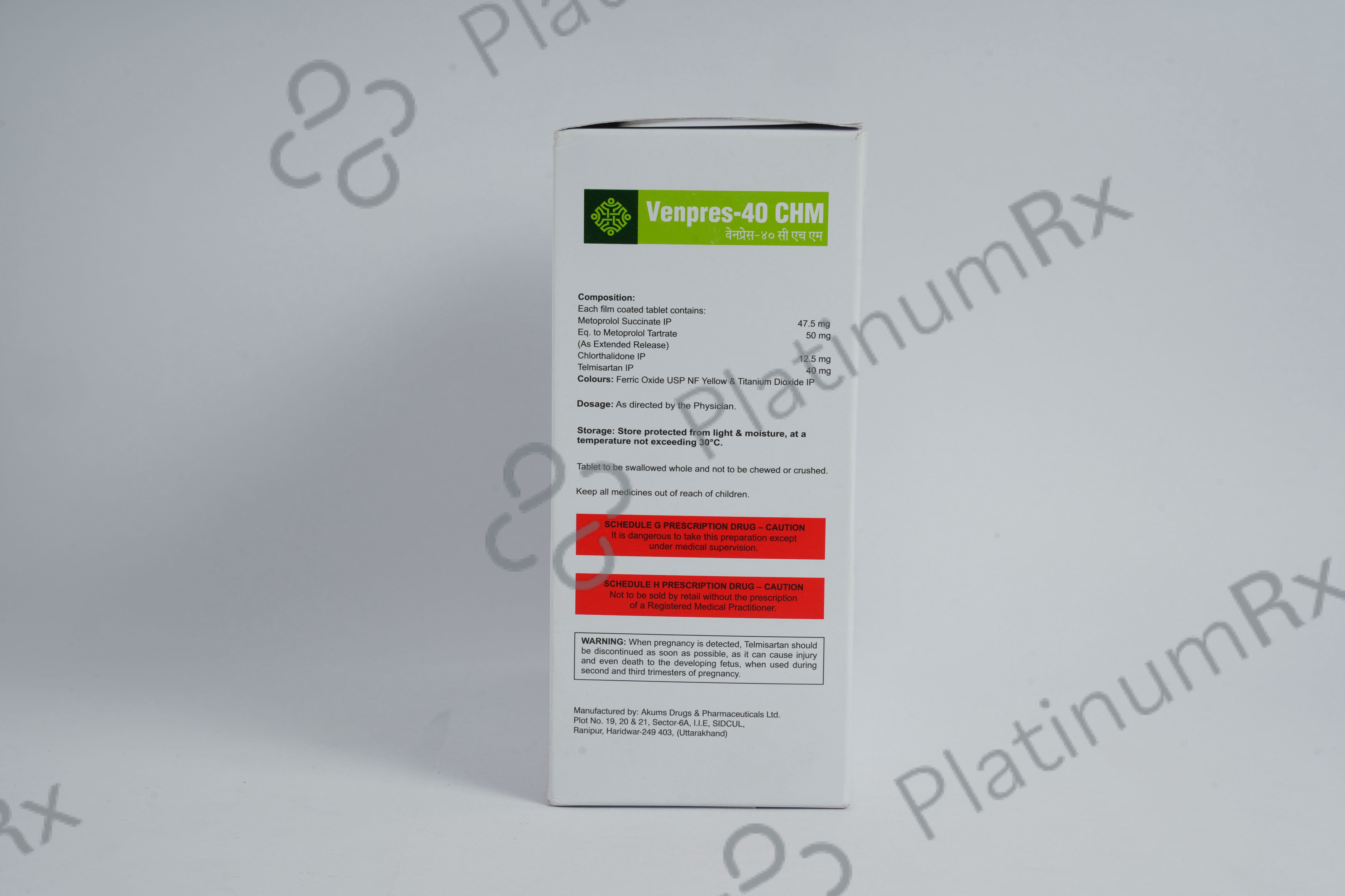 Venpres CHM 12.50/50/40mg Tablet ER 10s