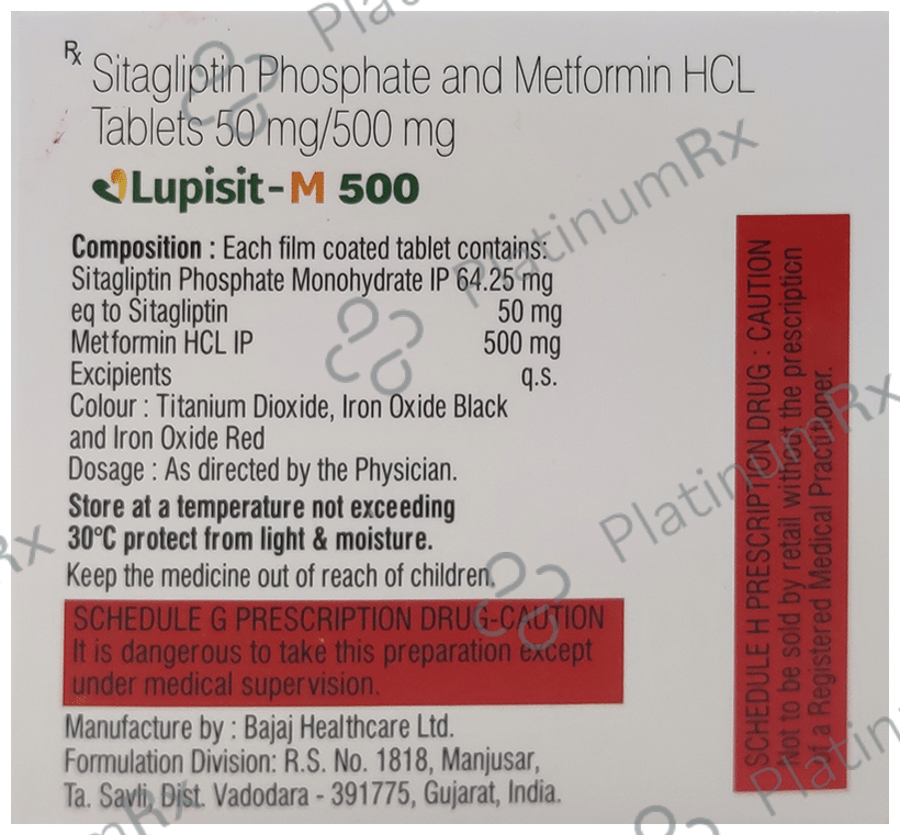 Lupisit M 50/500mg Tablet 10s