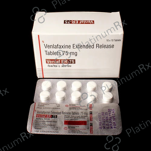 Venlaf ER 75mg Tablet 10s