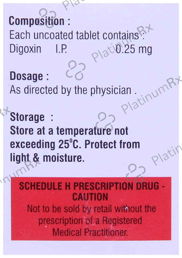 Dixin 0.25mg Tablet 10s