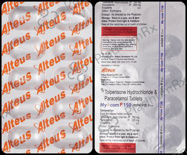 Myocom P 150mg/325mg Tablet