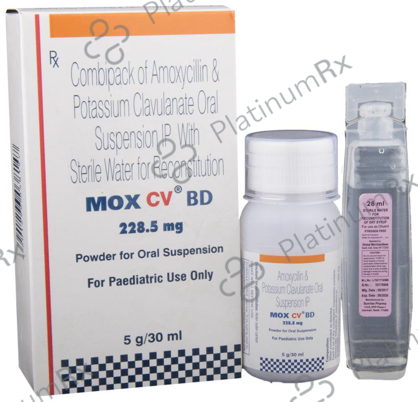 Mox CV BD 228.5mg Powder for Oral Suspension 30ml