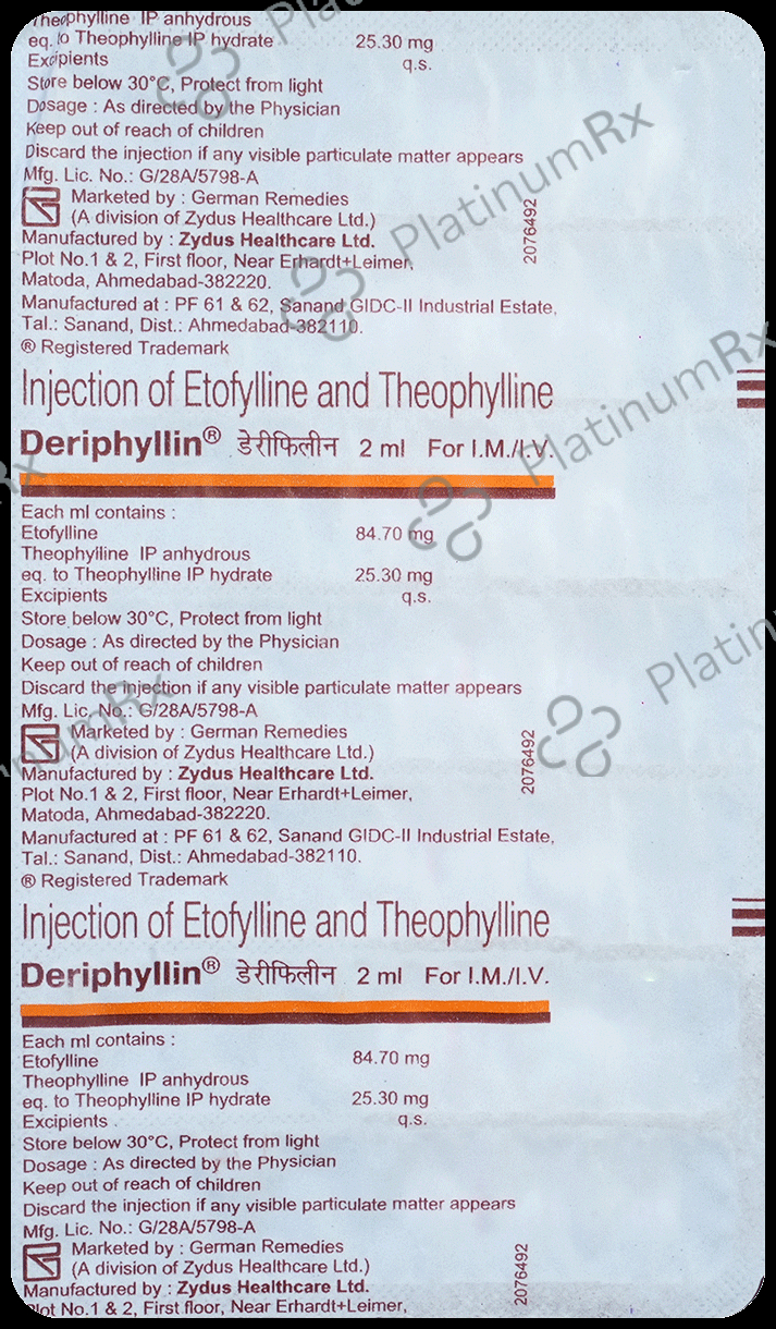 Deriphyllin Injection 7 Injection