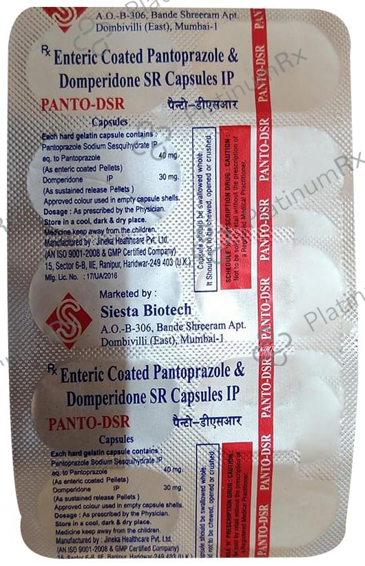 Panto-DSR Capsule 10 Capsule SR Siesta Pharma