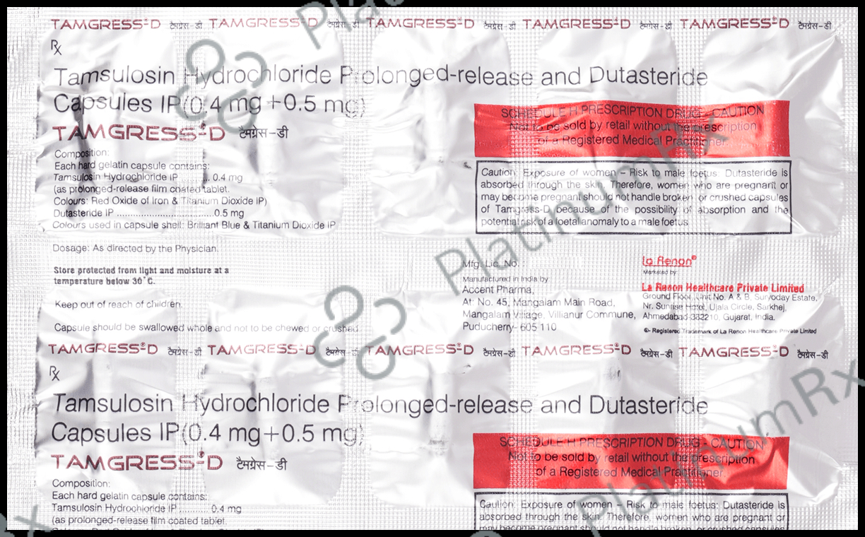 Tamgress D 0.5/0.4mg Capsule PR 10s