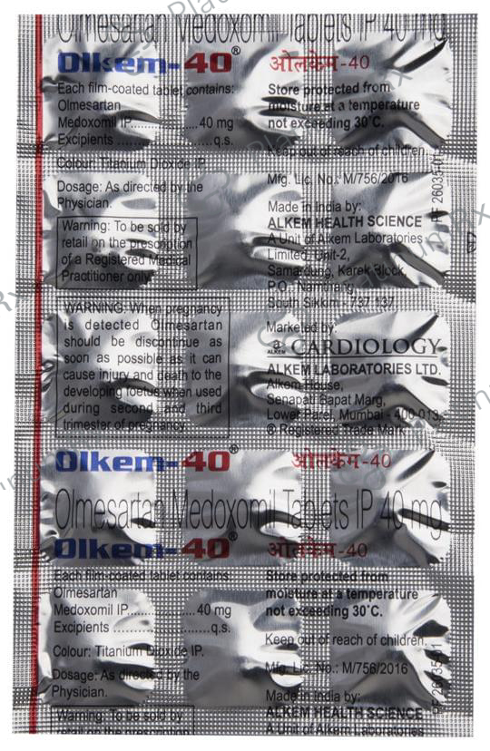 Olkem 40mg Tablet 15s