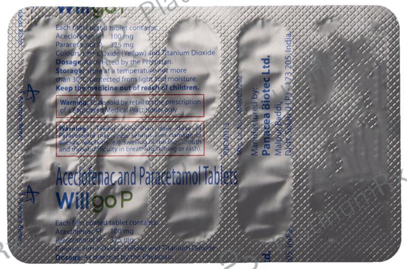 Willgo P 100/325mg Tablet 10s