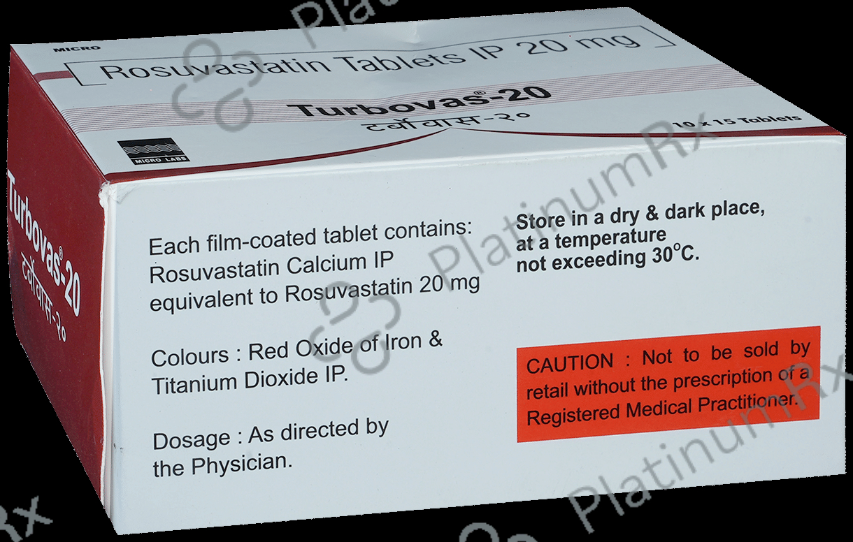Turbovas 20mg Tablet 15s