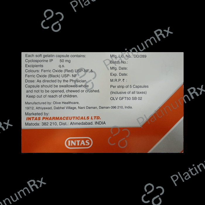 Grafotas 50mg Capsule 5s