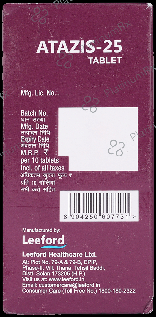 Atazis 25mg Tablet
