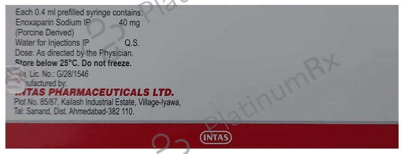 Evaparin -PFS 40 Injection