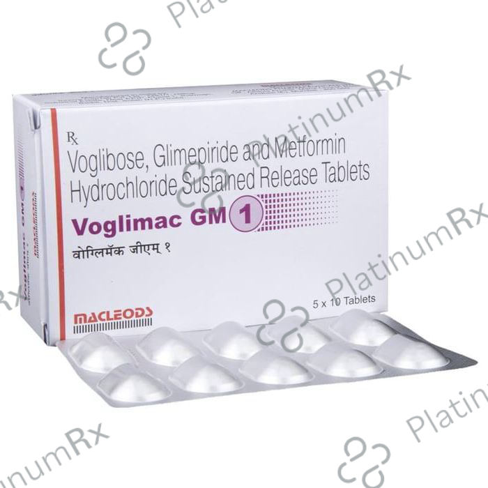 Voglimac GM 1/500/0.2mg Tablet SR 10s