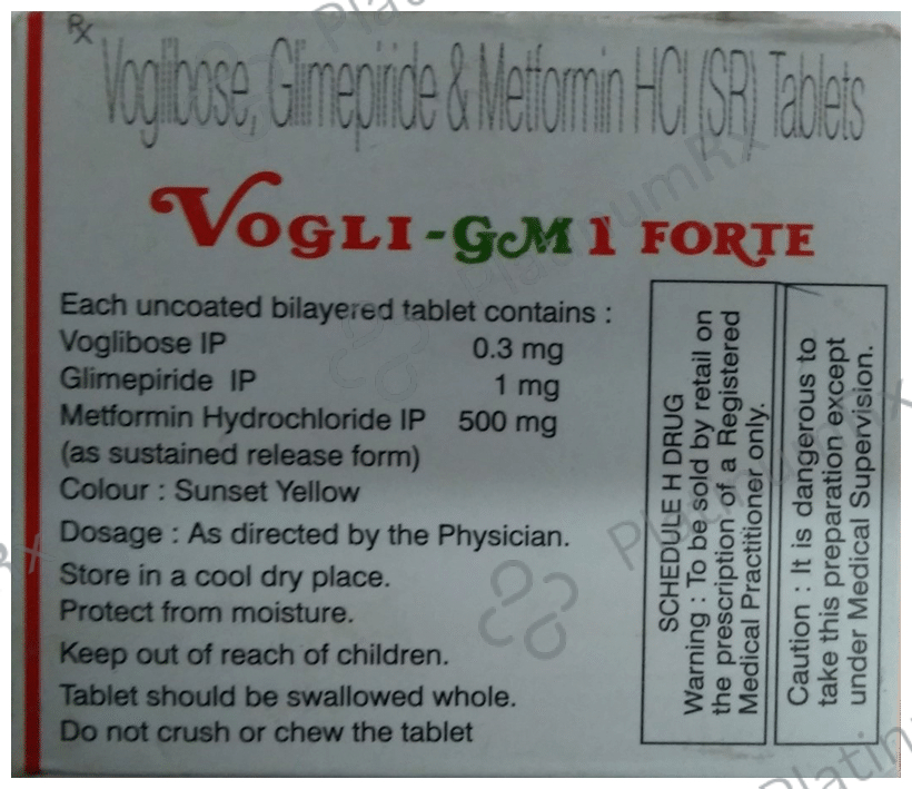 Vogli GM 1/500/0.3mg Tablet SR 10s