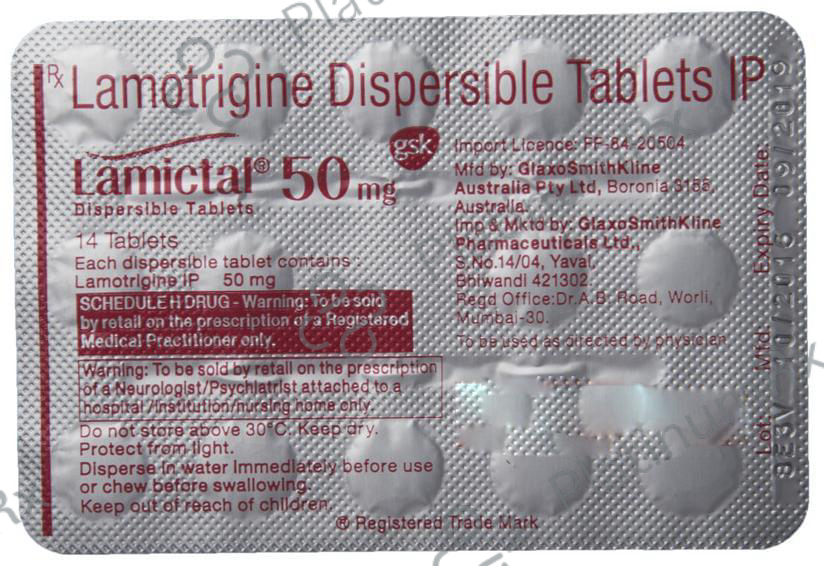 Lamictal 50mg Tablet DT
