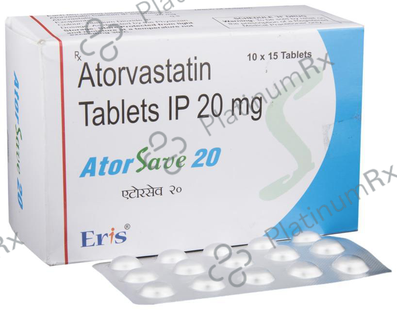 Atorsave 20mg Tablet 15s