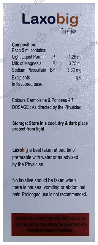 Laxobig Syrup Sugar Free