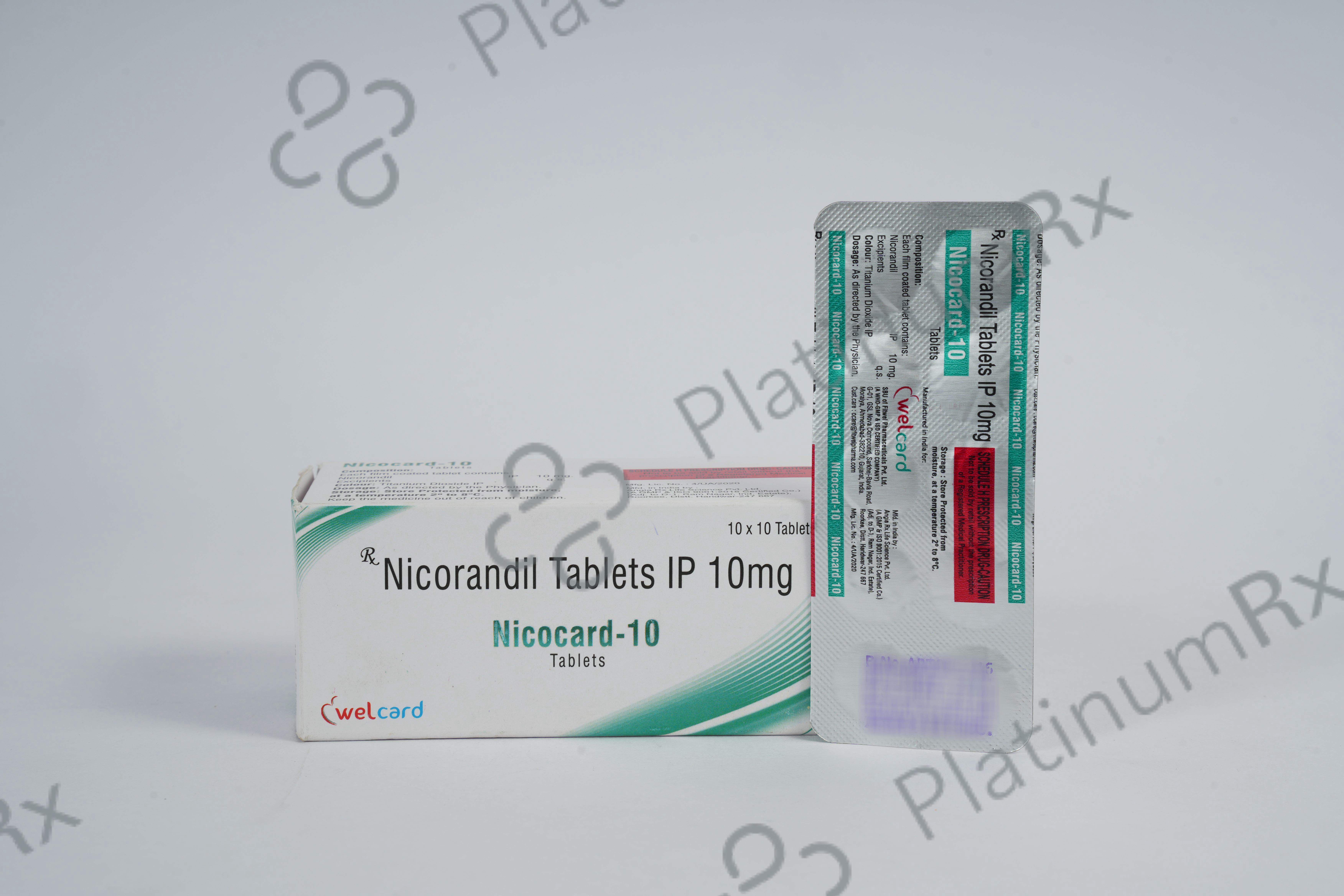 Nicocard 10mg Tablet 10s
