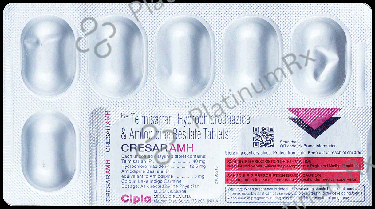 Cresar AMH 40/5/12.5mg Tablet 10s
