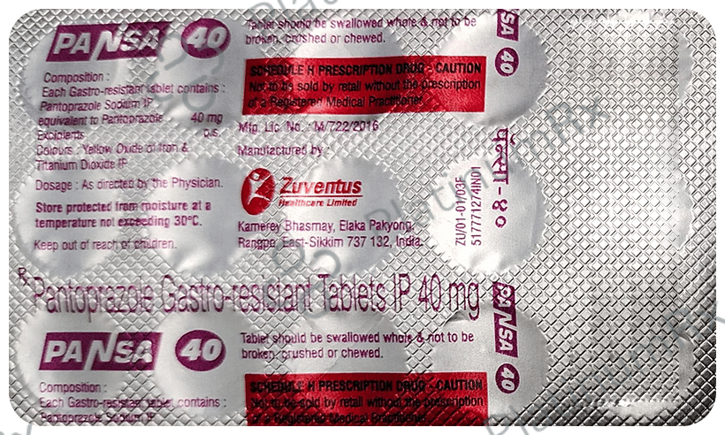 Pansa 40 Tablet 15 Tablet