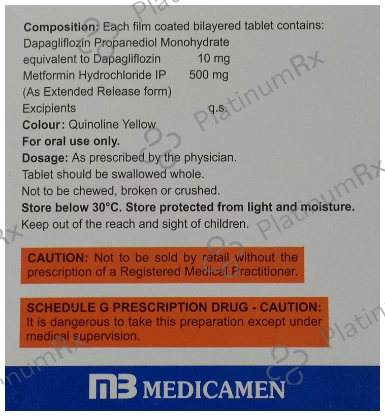 Dapica M 5/500 Tablet ER