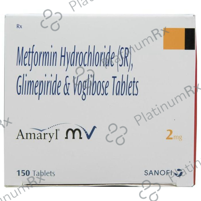 Amaryl MV 2 2/500/0.2mg Tablet SR 15s