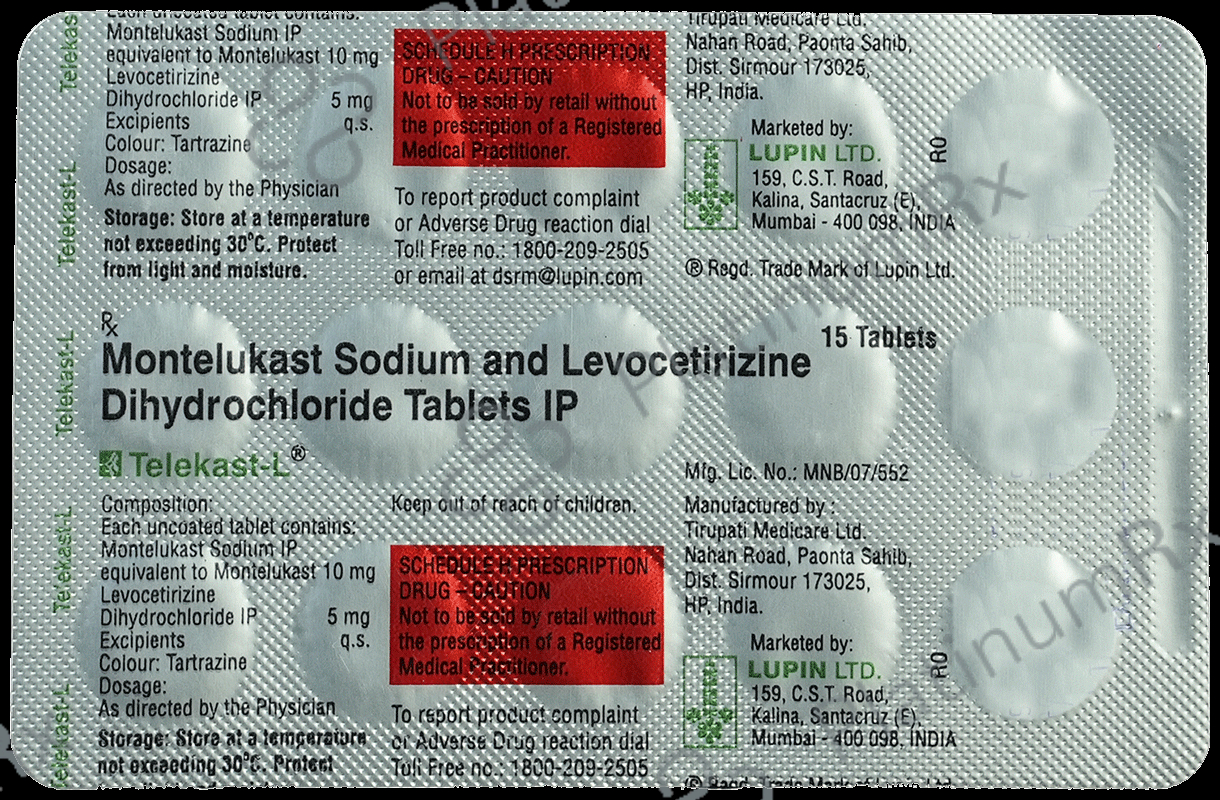 Telekast L 5/10mg Tablet 15s