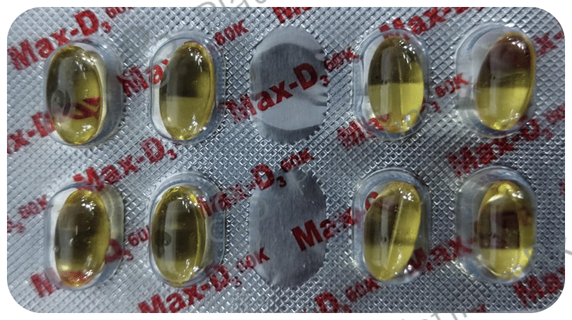 Max-D3 60K Soft Gelatin Capsule 8s