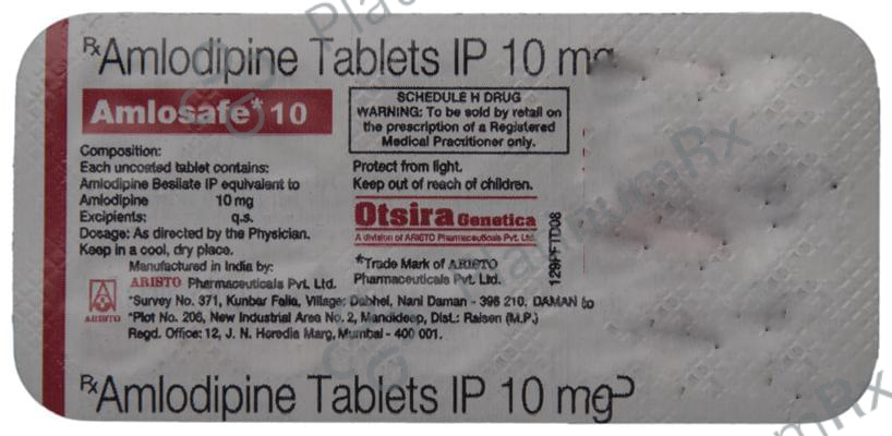 Amlosafe 10mg Tablet 10s
