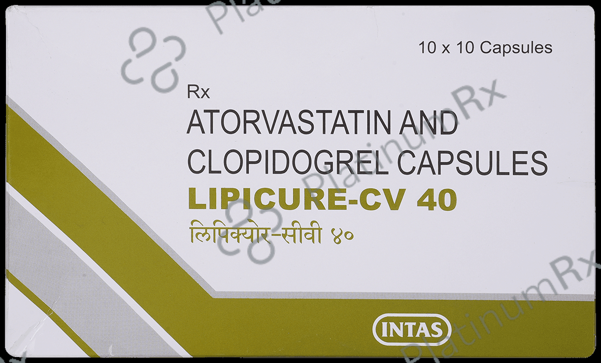Lipicure CV 40/75mg Capsule 10s