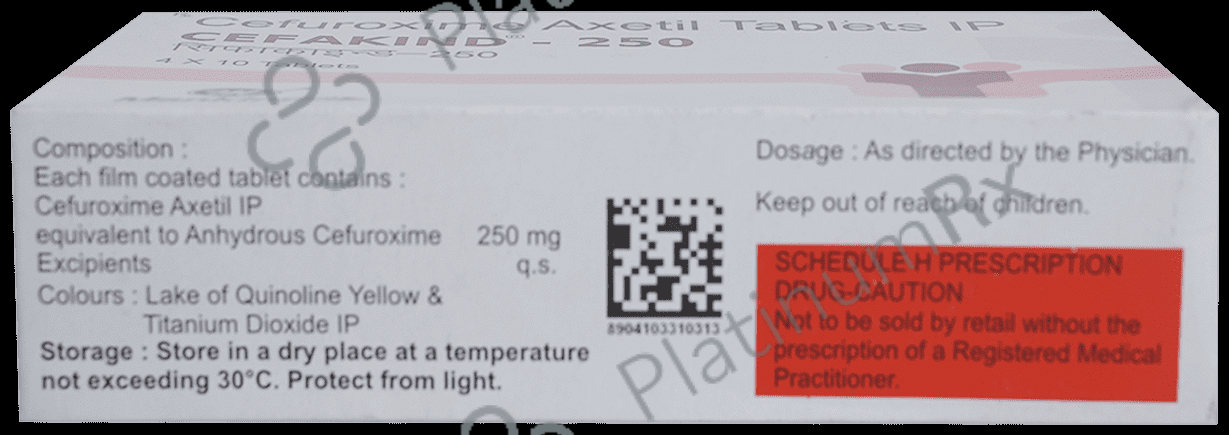 Cefakind 250mg Tablet 10s