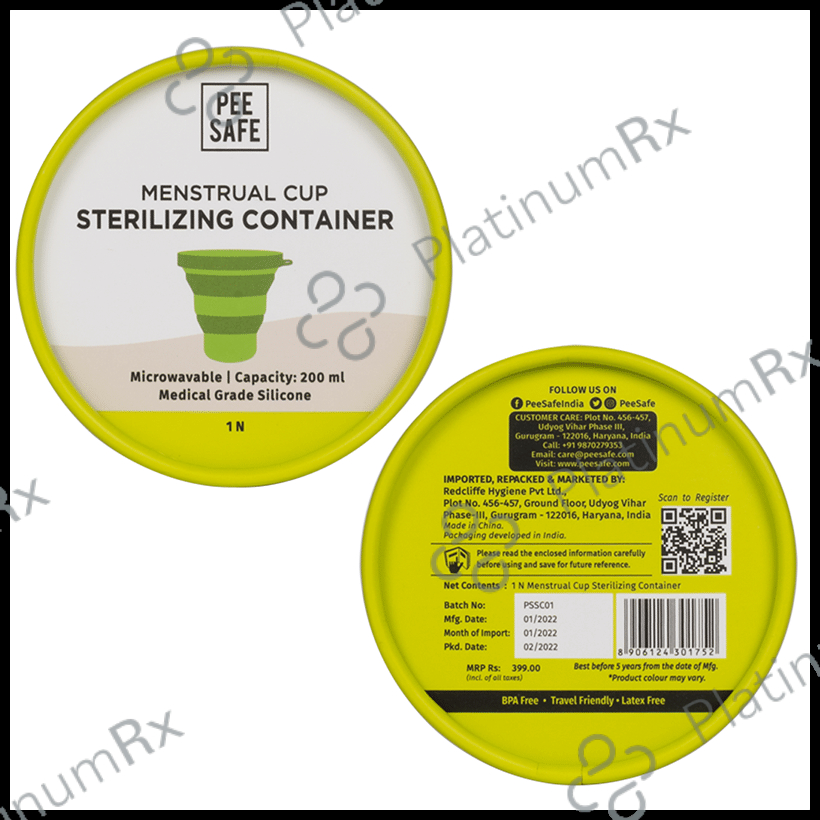 Pee Safe Sterilizing Container Menstrual Cup